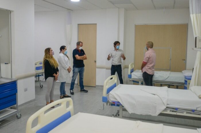Andreotti presentó la ampliación de camas de terapia en el Hospital Municipal de San Fernando