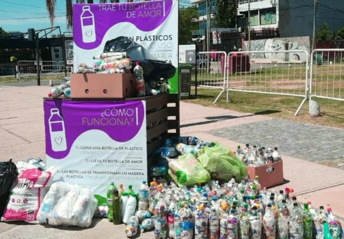 Campaña "Botellas de Amor": Recolectan más de 6500 kilogramos de plásticos en Vicente López