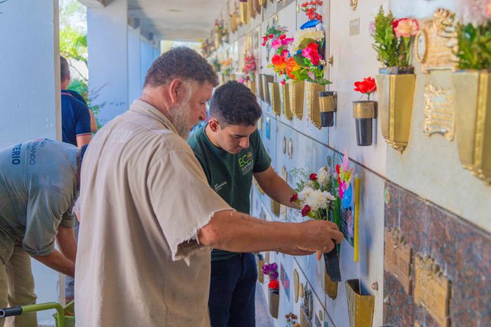 San Fernando realiza acciones de prevención del dengue en el Cementerio Municipal